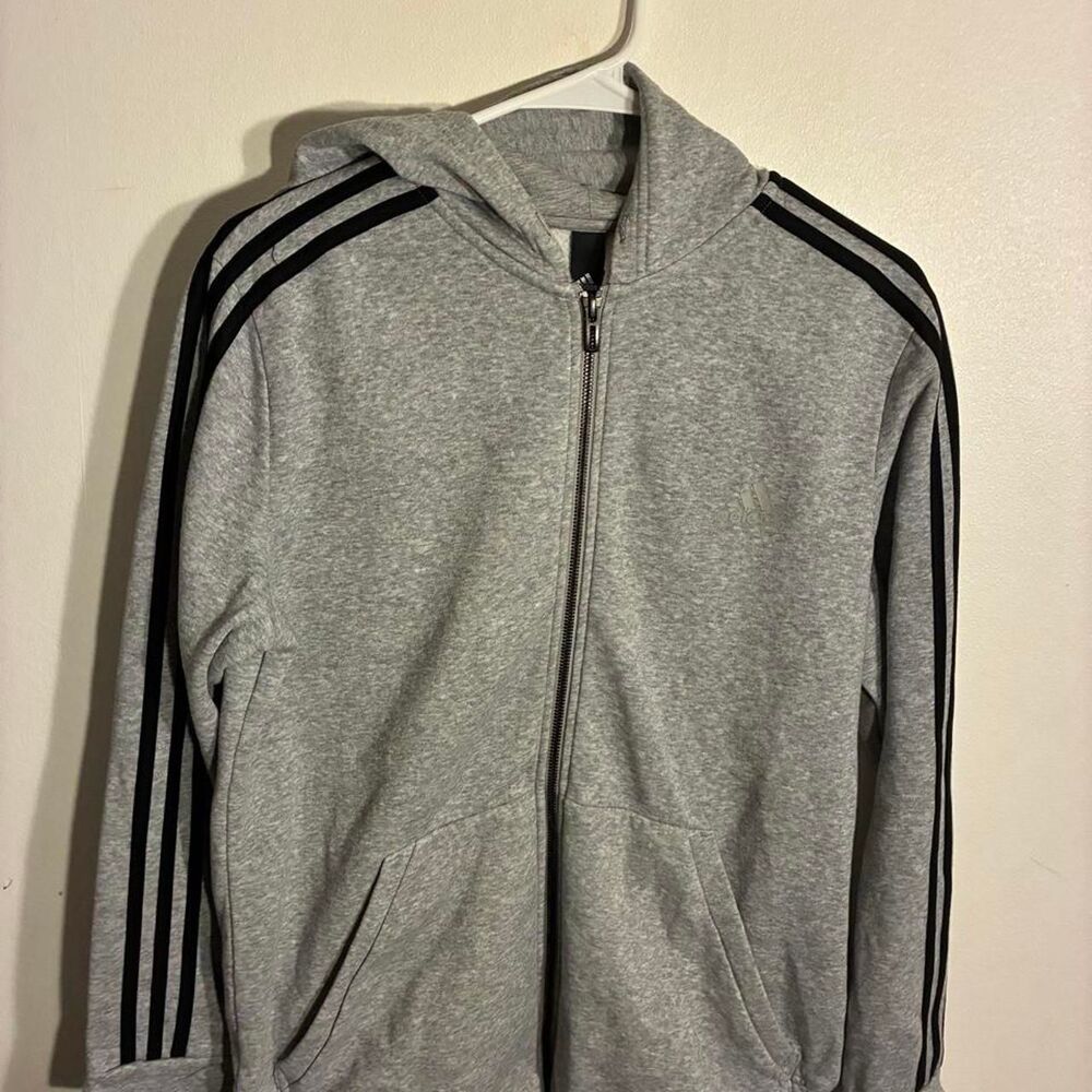Adidas Women's Grey Hoodie